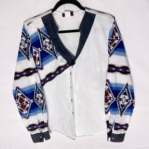 Vintage Roughrider Western Style Long Sleeve Button Up Shirt S